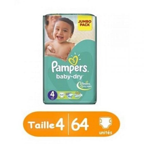 Pampers 64 Couches Active Fit Taille 4