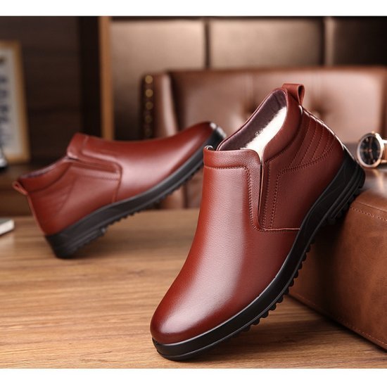 Bottines en cuir pour homme