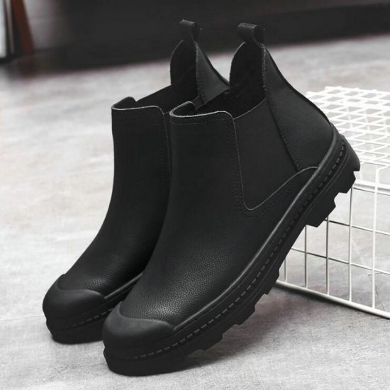 Bottines homme en cuir 