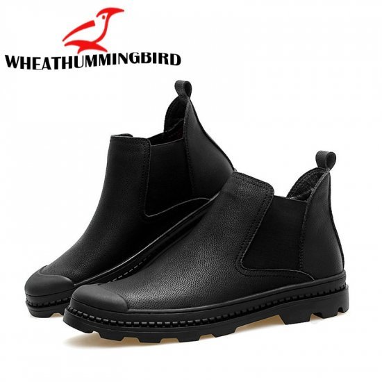 Bottines homme en cuir 