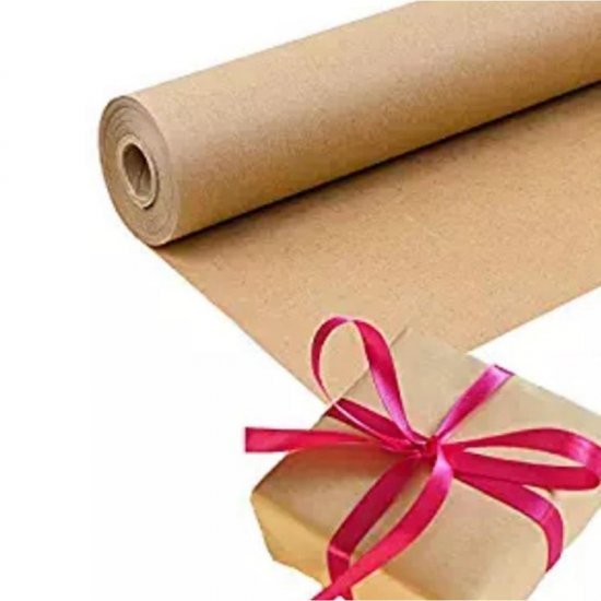 GOLRISEN Rouleau de Papier Kraft Brun 30 cm x 30 m Papier d'emballage Kraft  - Emballage Cadeaux, DIY, Loisirs Créatifs, Artisanat