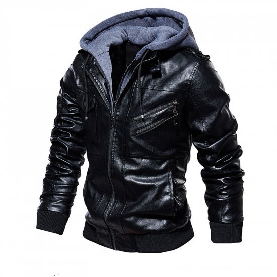  Veste en Cuir Pour Hommes 