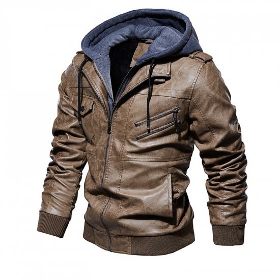  Veste en Cuir Pour Hommes 