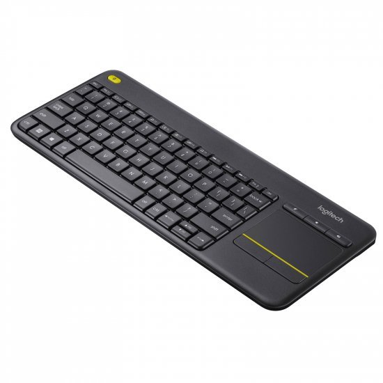 Logitech K400 PLUS - Clavier sans fil TOUCH - Noir