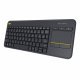 Logitech K400 PLUS - Clavier sans fil TOUCH - Noir