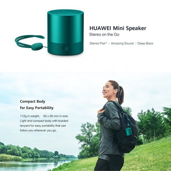 Haut-parleur Mini Huawei Bluetooth vert émeraude