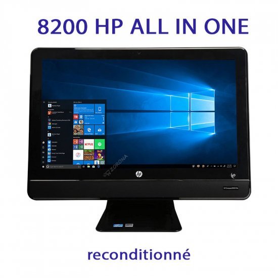 HP 8200 Intel All-in-One Core i3 Reconditionné