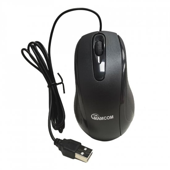 Souris Filaire Mamcom  Connecteur USB Couleur Noire