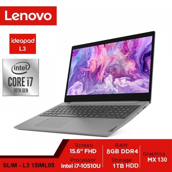 Lenovo IdeaPad L3 15IML05, Core™ i7-10510U