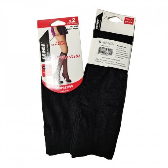 Chaussettes Transparent Femmes (2 Paires Noir)