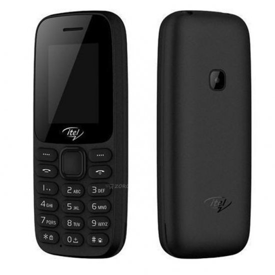 Itel 2173 Téléphone Double SIM + FM CHARGE DURABLE Noir