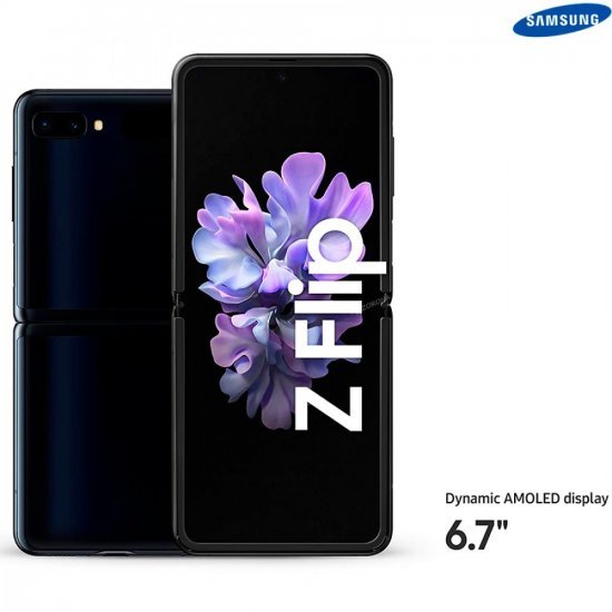 Samsung Galaxy Z Flip 6.7" (256Go, 8Go) Miroir Noir