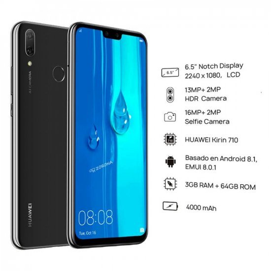 HUAWEI Y9 2019 4GB+64GB - Noir