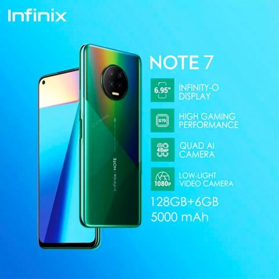 Infinix Note 7 6.95" (6Go, 128Go) Vert