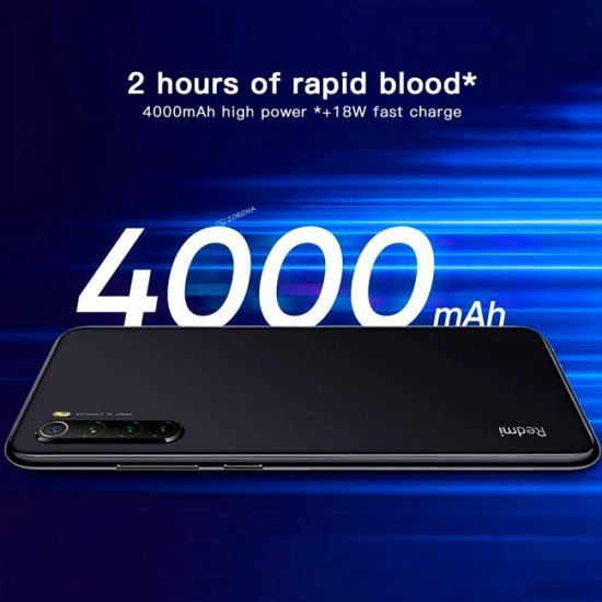 XIAOMI Redmi Note 8 - 6,26'' - 4Go RAM- 64 Go Noir