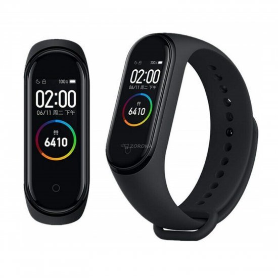 Mi Smart Band 4 Bluetooth Watch Rate Monitor- Noir