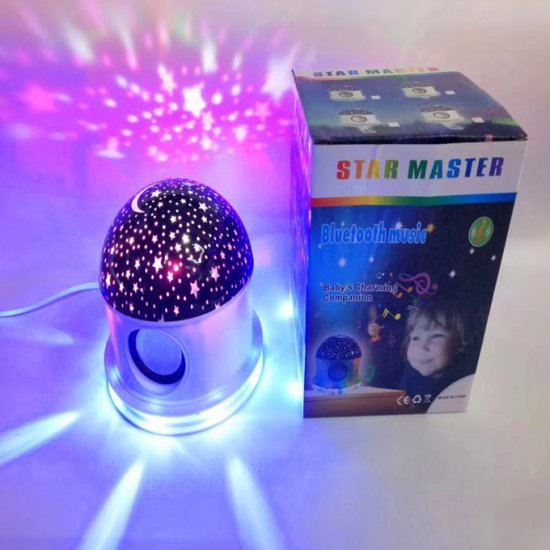 Lampe de projection rotative Star Master Dream avec haut-parleur Bluetoot