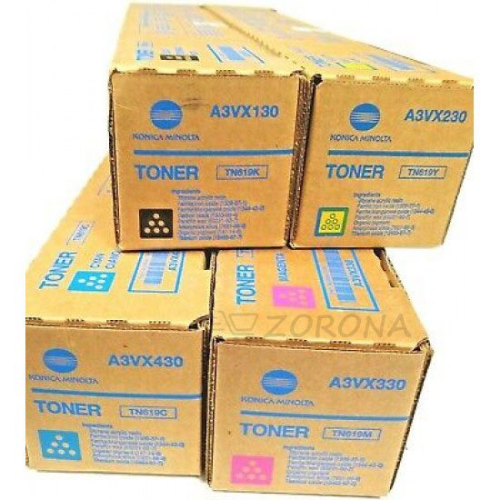 Toner Konica TN619  (4 Couleur )  