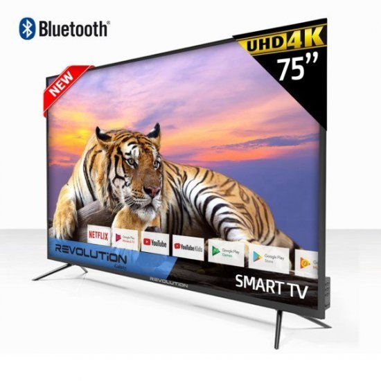 Révolution LED Smart TV 75″ SMART+ Bleutooth