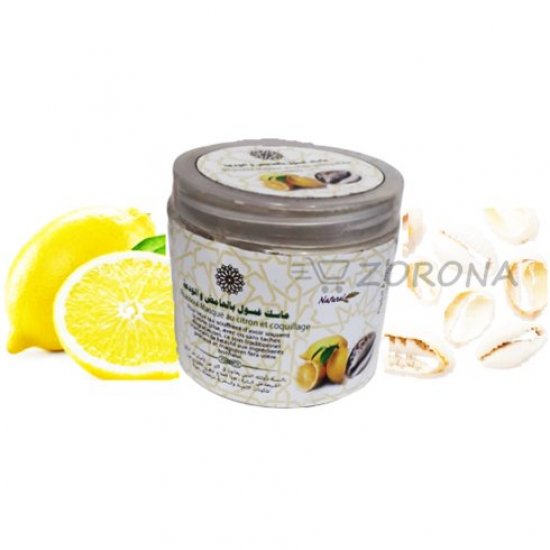 Rhassoul masque au citron et coquillage 