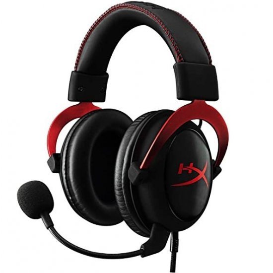 Casque Gaming avec Micro pour PC/PS4/Mac, Rouge - HyperX Cloud II