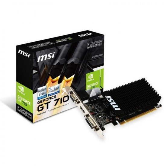 Carte Graphique MSI Nvidia GT710 954 MHz 2048 Mo PCI Express Noir 1Go