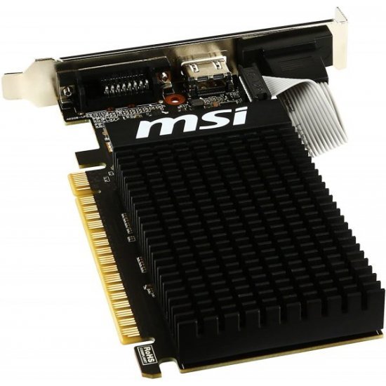 Carte Graphique MSI Nvidia GT710 954 MHz 2048 Mo PCI Express Noir 1Go