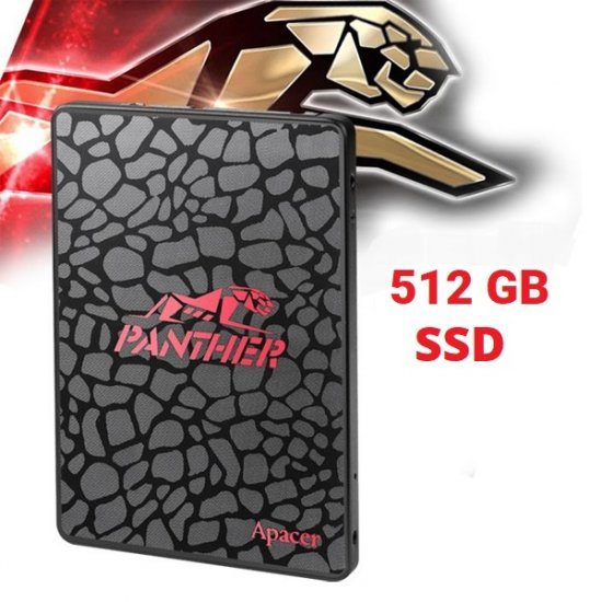 DISQUE DUR APACER SATA SSD PANTHER 512GB 2.5" SATA3 AS350 6GB/S