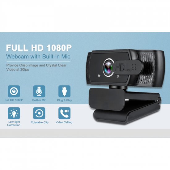 Webcam Full HD 1080p W6