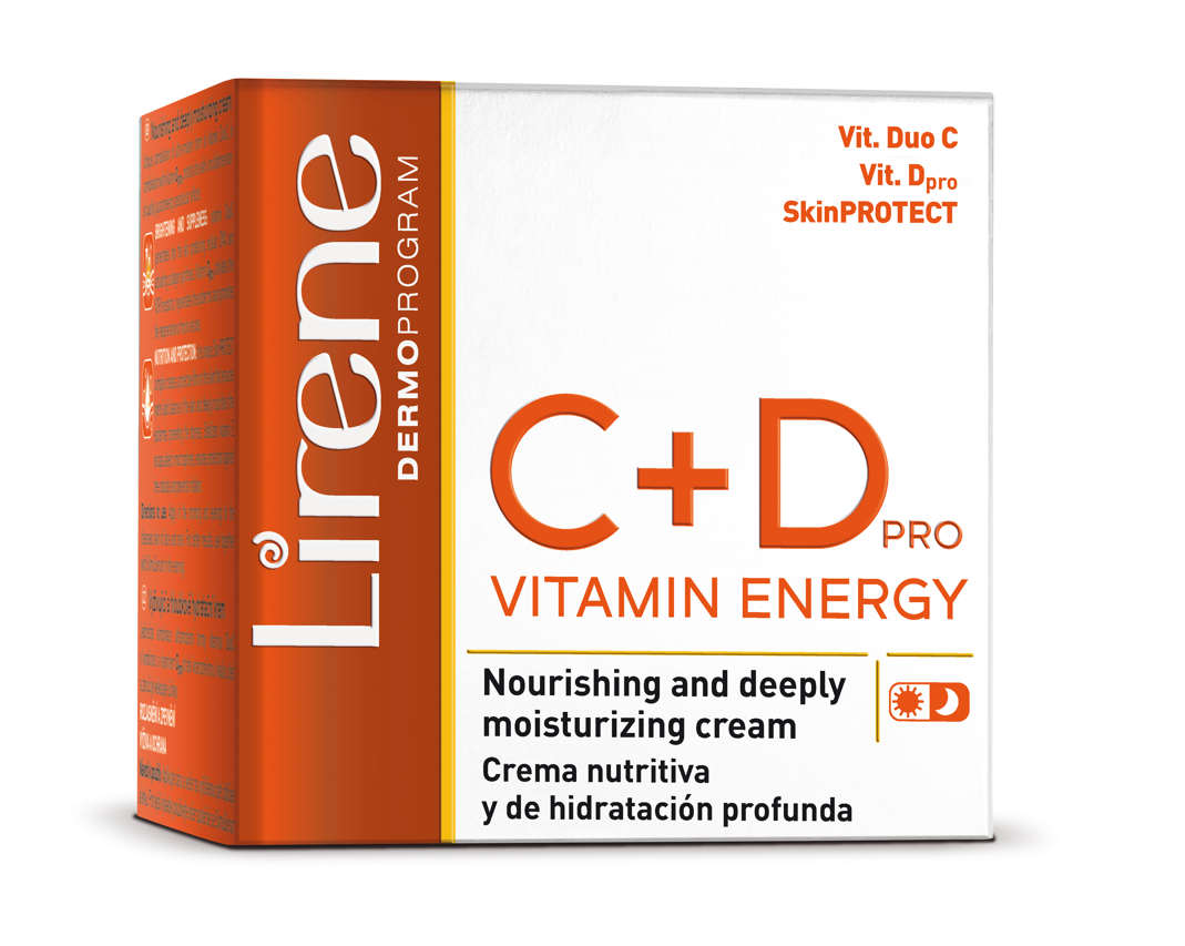 Crème visage Hydratante et nourrissante Vitamines C+D Lirene Dermoprogram