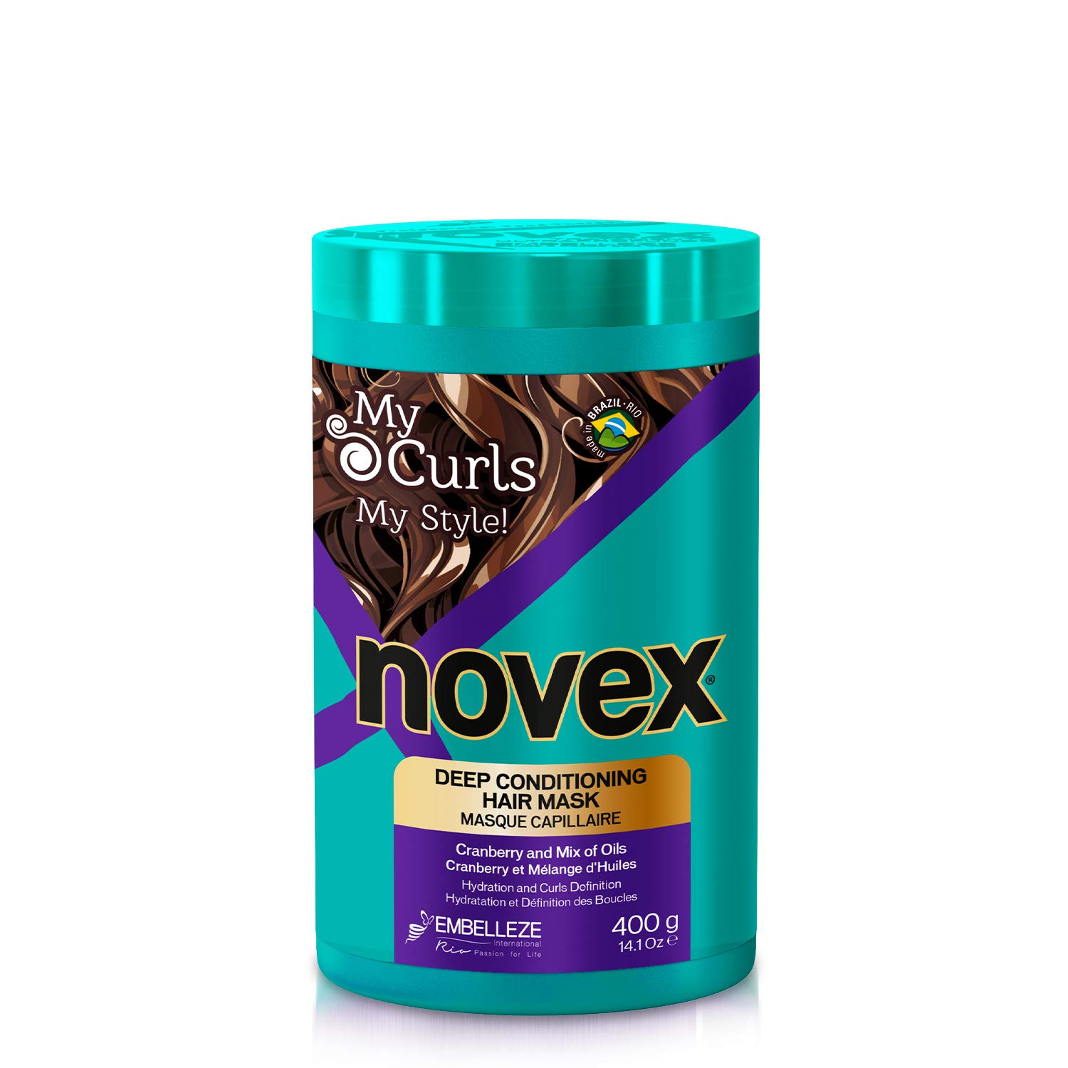 Masque Cheveux Deep conditionning My curls 400 G  Novex