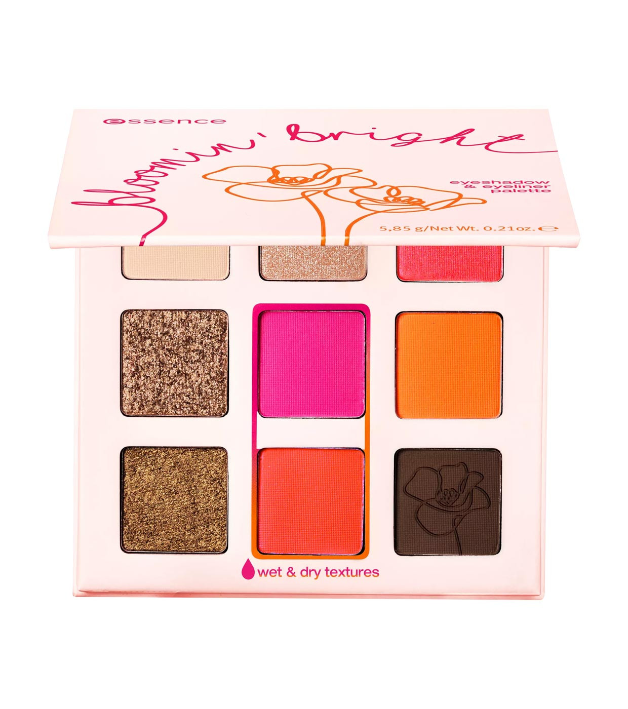 Palette fards a paupiere et eyeliners BLOOMIN BRIGHT ESSENCE