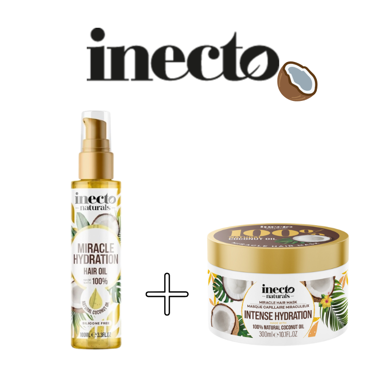 Pack hydratation Masque + Huile de Coco Inecto
