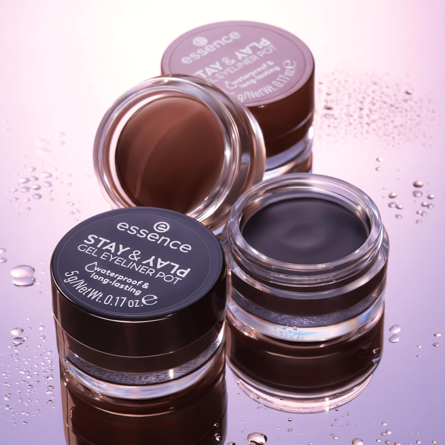 STAY & PLAY GEL EYELINER POT 01 ESSENCE