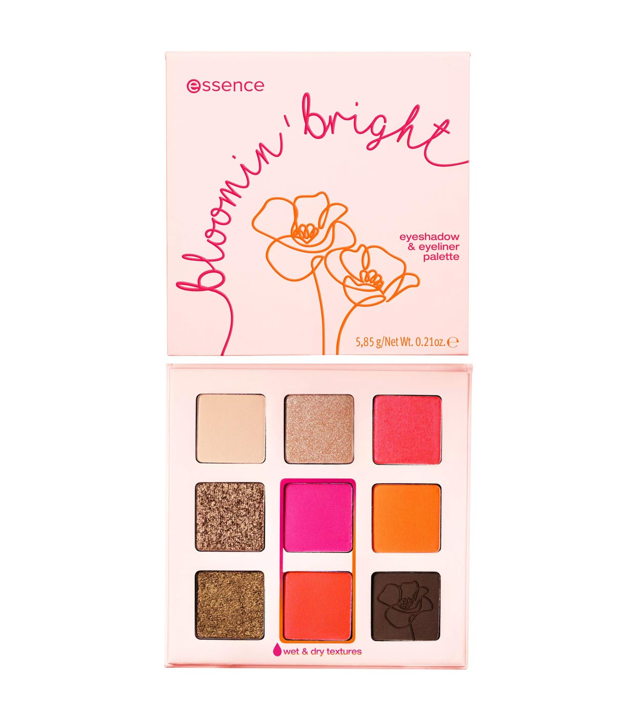 Palette fards a paupiere et eyeliners BLOOMIN BRIGHT ESSENCE