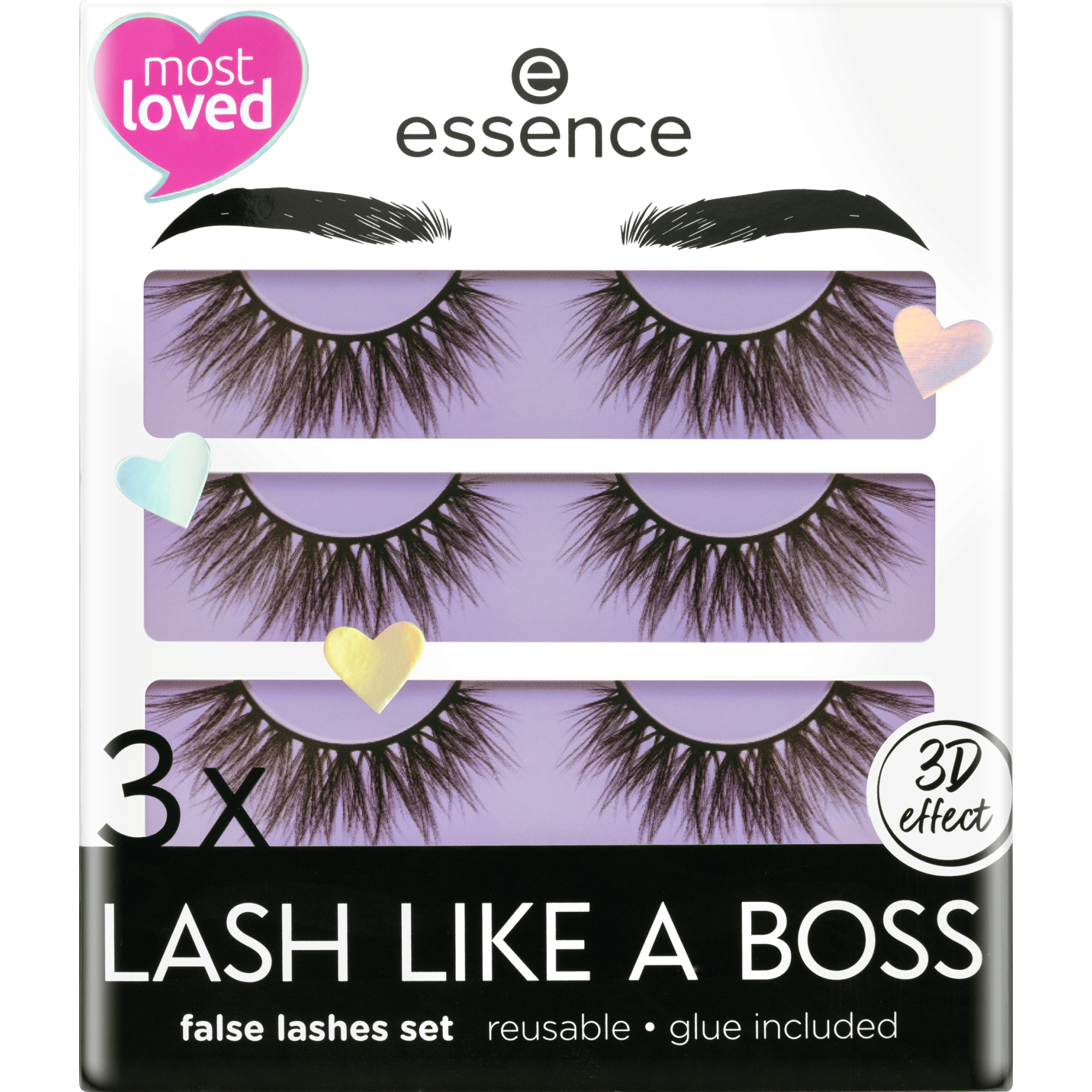FAUX CILS 3x LASH LIKE A BOSS Set 01 ESSENCE