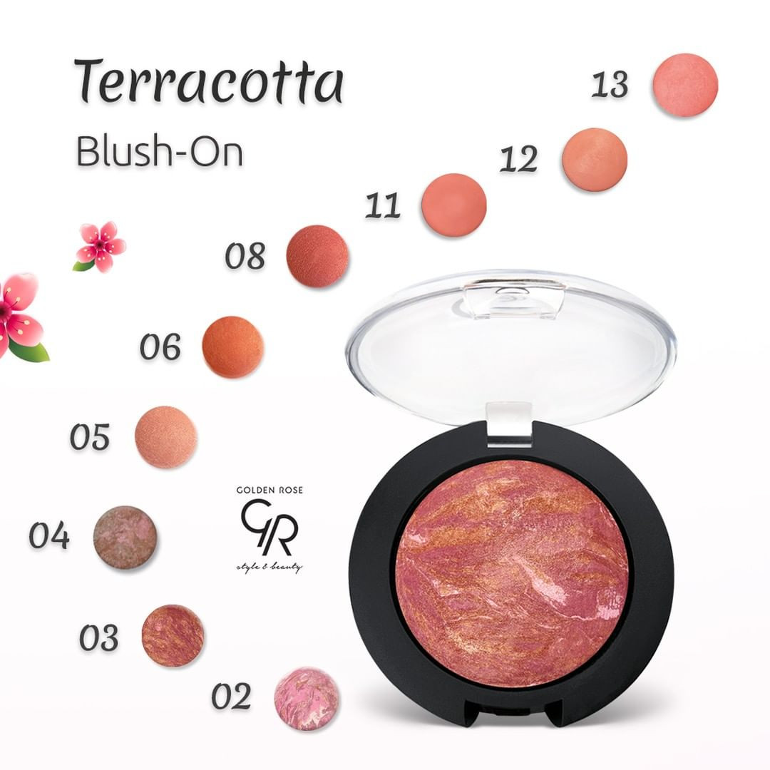 Fard à Joues Terracota Marbre Blush On Golden Rose