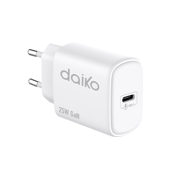 Fast charger daiko Blanc USB C 25W