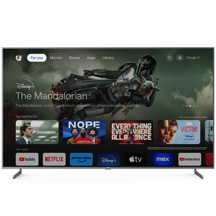 Google TV 85" SMART Daiko Silver Frameless 4K