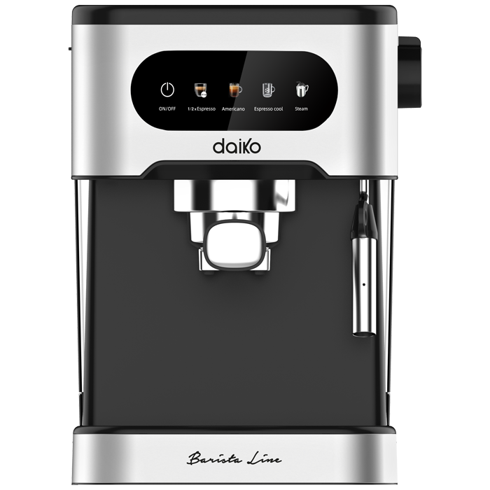 Machine daiko à café Barista 20 bars Noir avec mousseur à lait