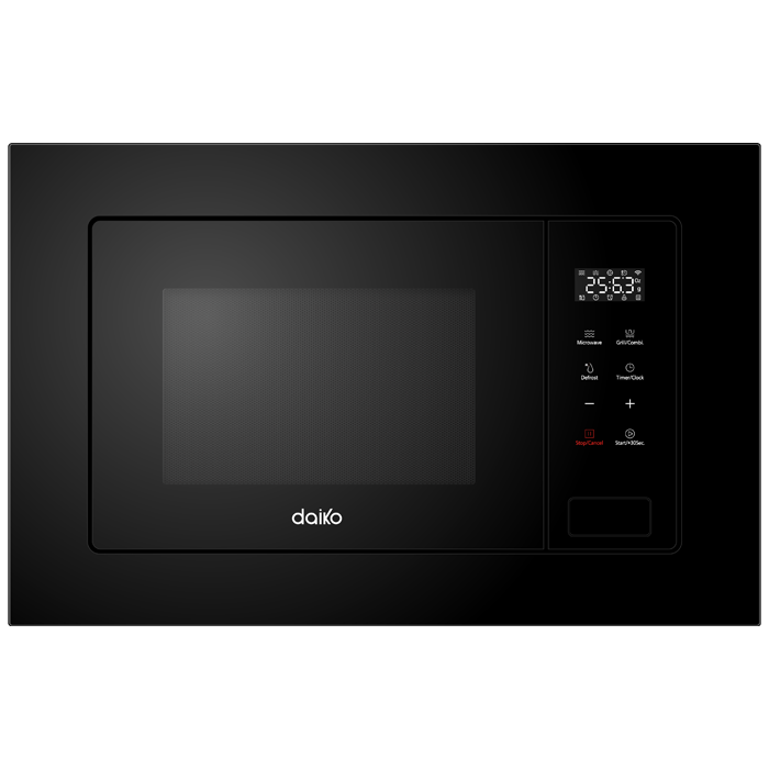Micro-ondes DAIKO Gril encastrable – 25L Écran d'affichage LED