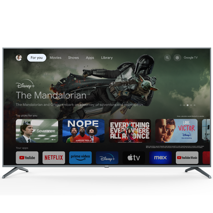 Google TV 75" daiko SMART Silver Frameless 4K