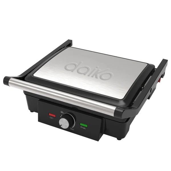 Grill panini Daiko en acier inoxydable Ouverture à 90° et 180°