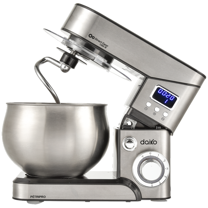 Pétrin DAIKO digital  6L en acier inoxydable