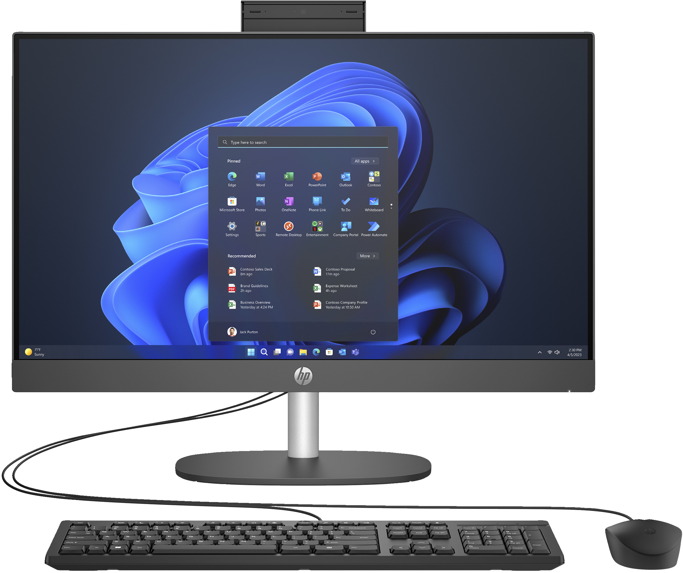 ORDINATEUR DE BUREAU TOUT-EN-UN HP AiO ProOne 240 G10 i5 13th (885G6EA)
