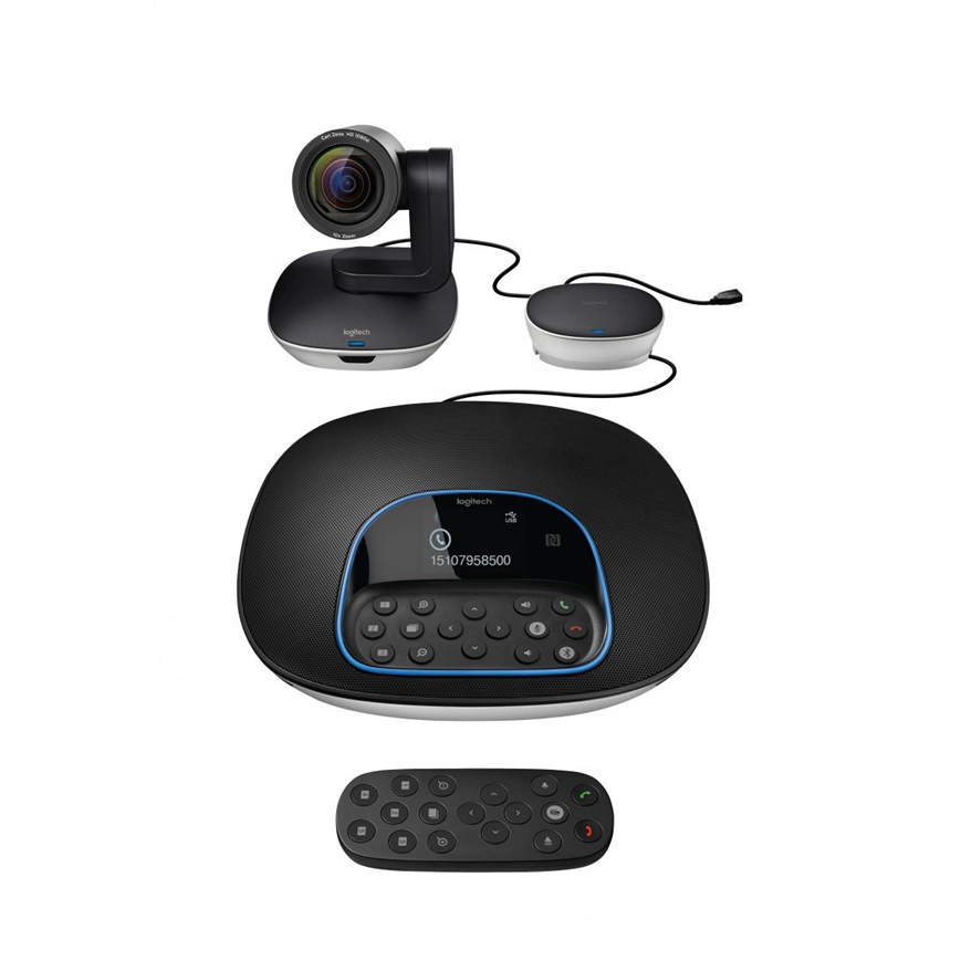 Système de visioconférence Logitech GROUP, pour les salles moyennes à grandes (960-001057)