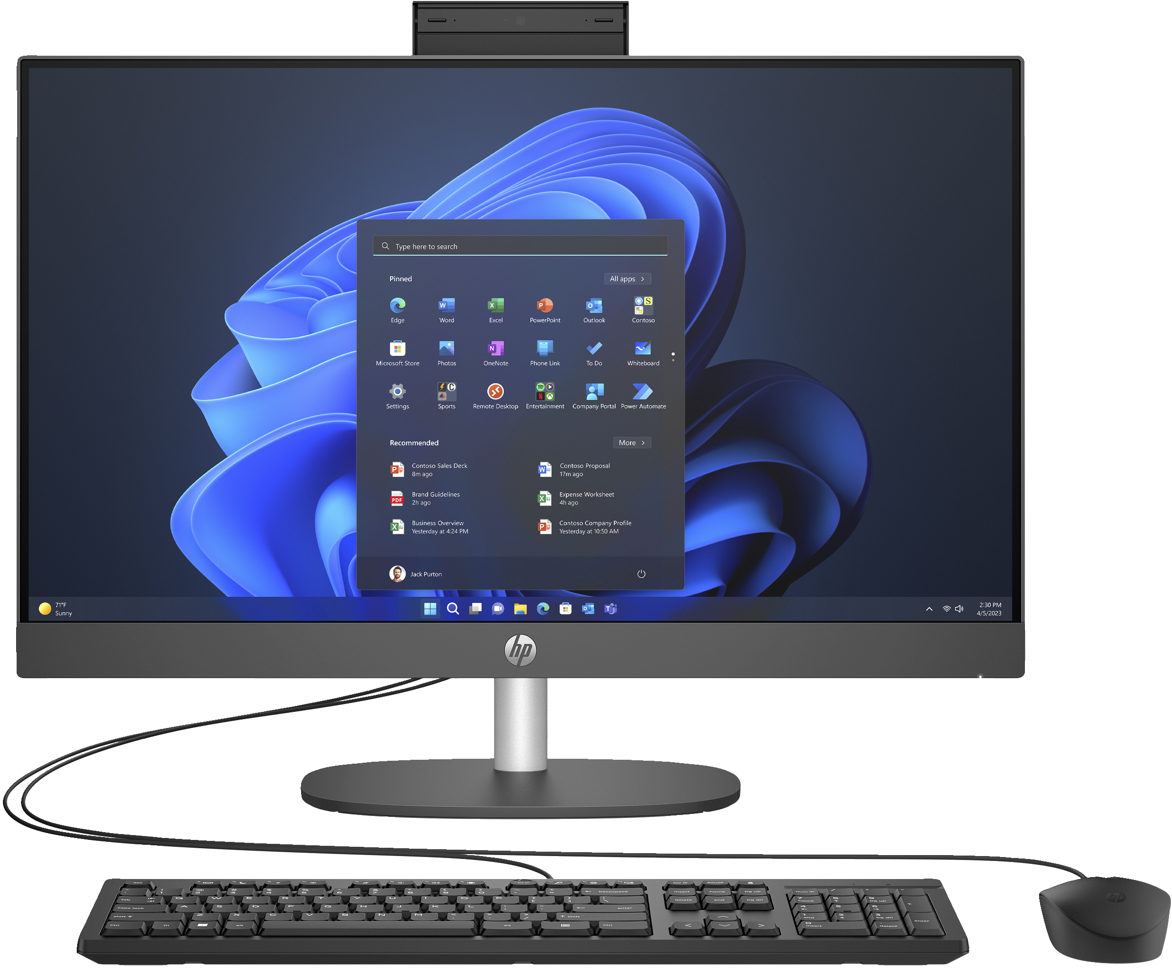 ORDINATEUR DE BUREAU TOUT-EN-UN HP AiO ProOne 240 G10 i5 13th (9H6E5ET)