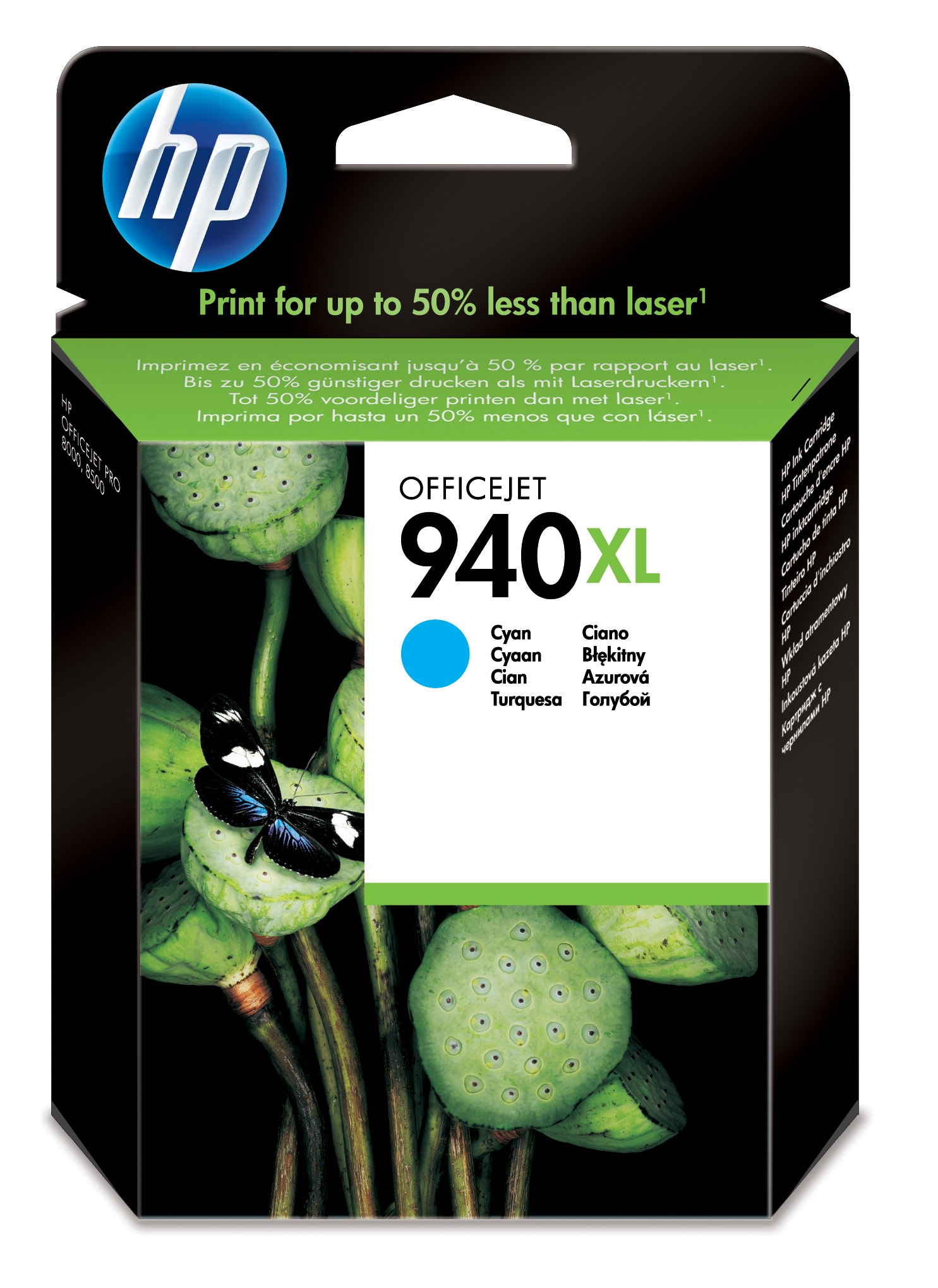 HP 940XL Cyan – Cartouche d’encre grande capacité HP d’origine (C4907AE)