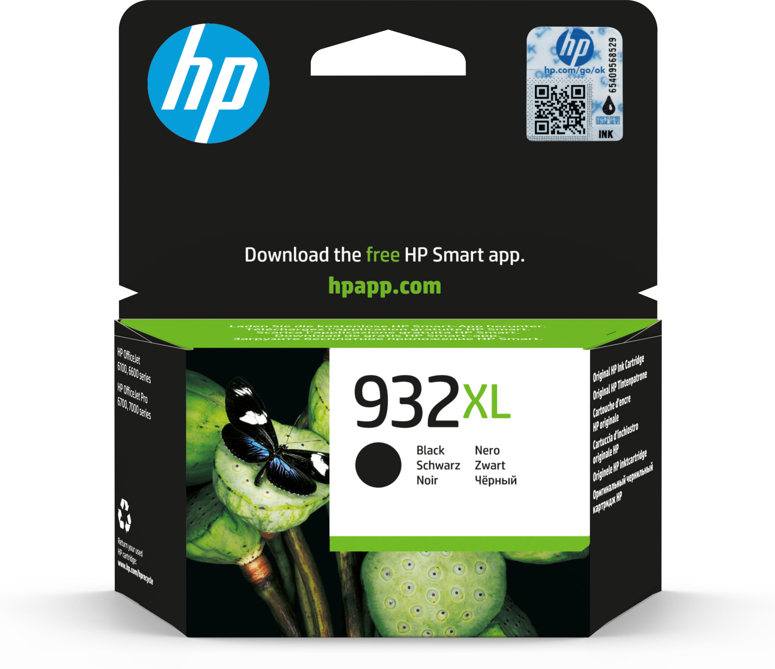 HP 932XL Noir – Cartouche d’encre grande capacité HP d’origine (CN053AE)