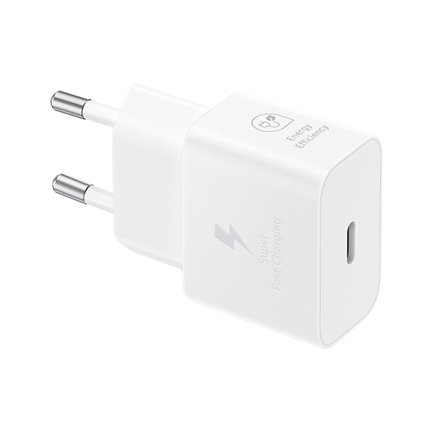 Chargeur Samsung Blanc Ultra-Rapide 25W USB-C – Sans câble (EP-T2510NWEGWW)